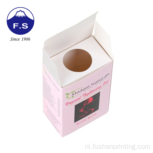 Kunstpapier Zelf Lock Bottom Cosmetic Packaging Box